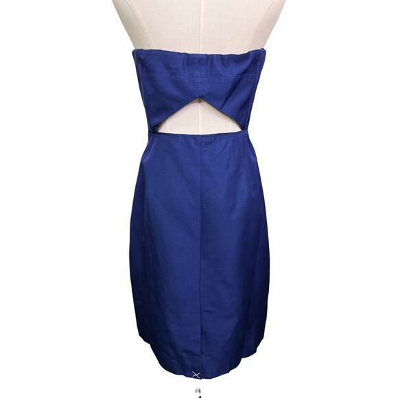 J.Crew Strapless Sweetheart Dress Blue NWT Size 6 Weddings and Parties - Picture 6 of 10